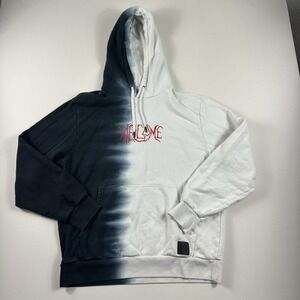 Welcome Hoodie Men's Large Black Chimera Split Dip Tie Grunge Skater Punk‎